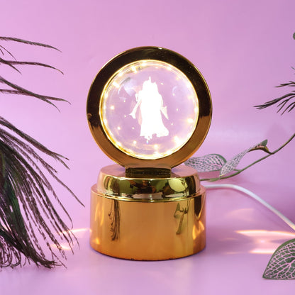 Radhe Krishna Crystal Ball Night Light – 1 Pc The Morsignaturekarts