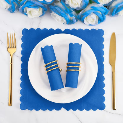 Royal Scalloped Disposable Paper Napkins (23 x 23 Cm / Approx 120 Pc) signaturekarts