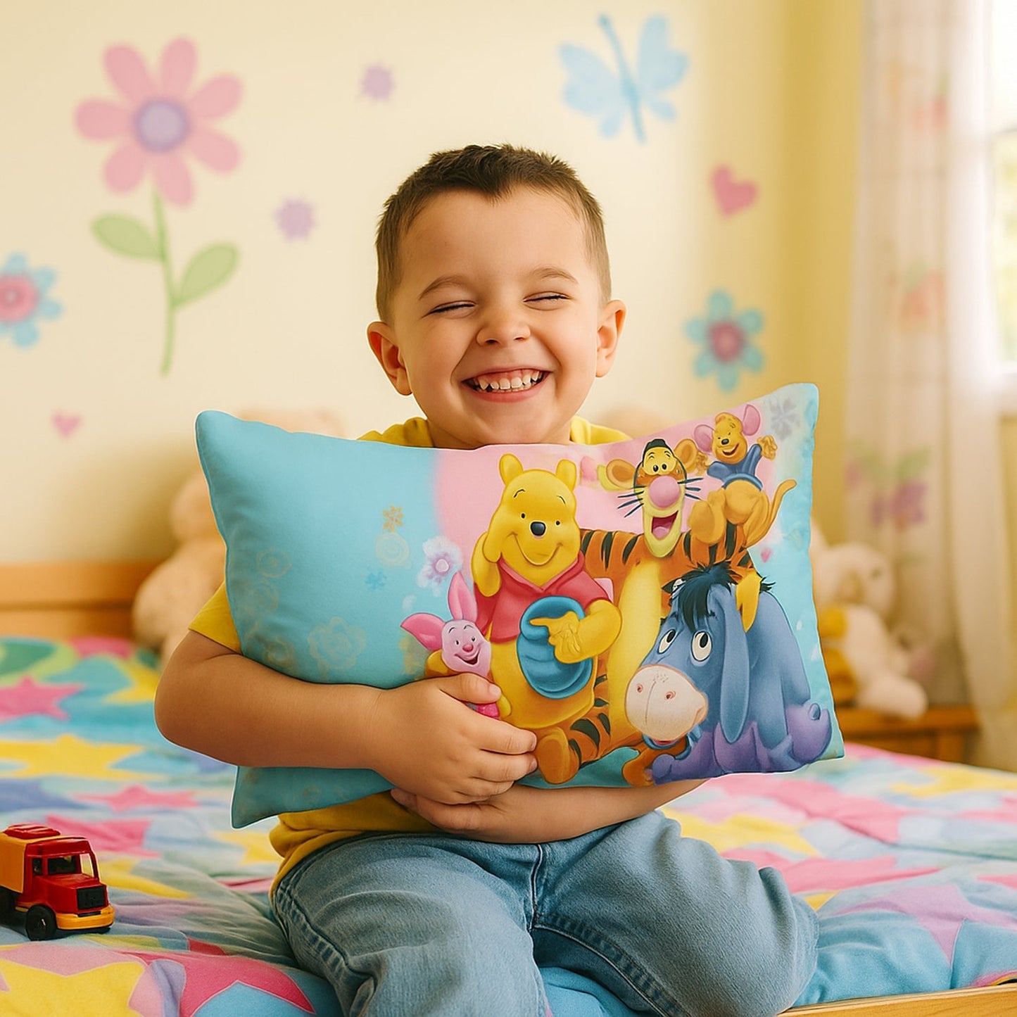 Soft Plush Cartoon Character Kids Pillow (40 x 25 Cm / 1 Pc) signaturekarts
