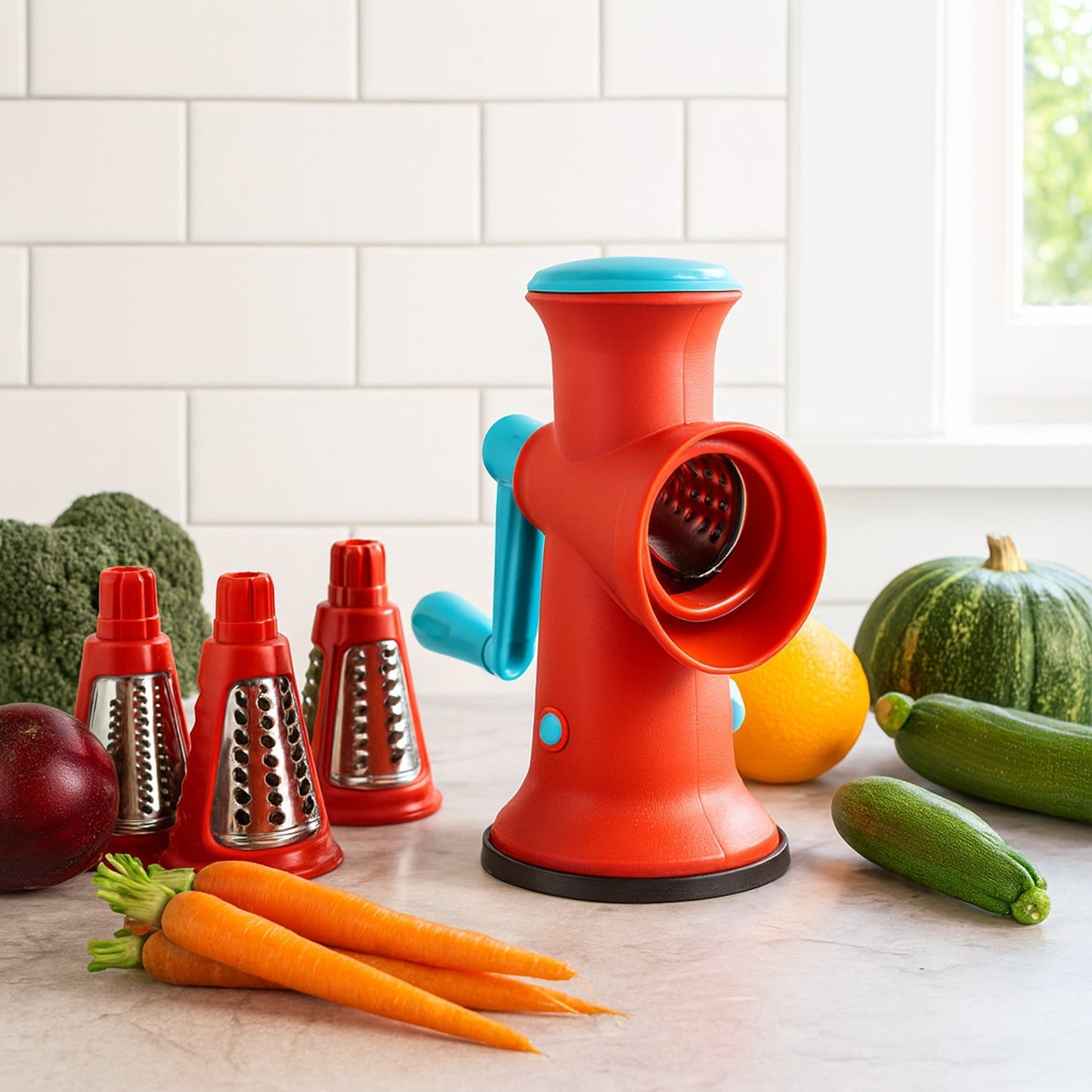 Apex 4 in 1 Signature Rotary Grater with Interchangeable Blades The Morsignaturekarts