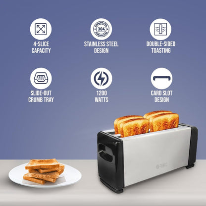 Orbit Adjustable Pop-Up Toaster - 1200w signaturekarts