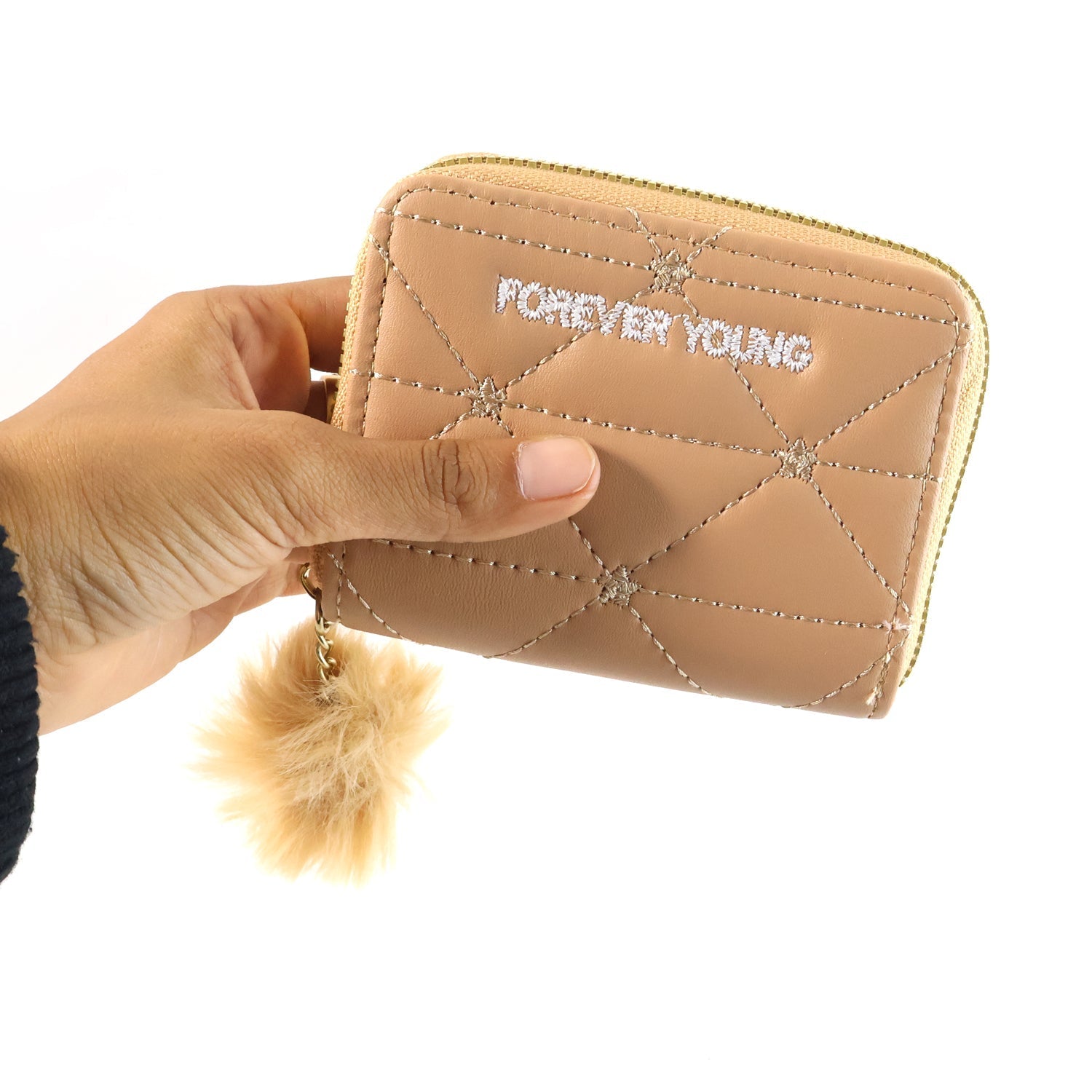 Stylish Kids Wallet with Soft Fur Zip Puller (1 Pc) The Morsignaturekarts