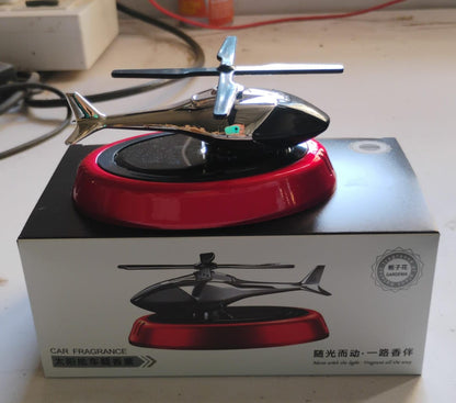 Solar-Powered Rotating Helicopter Car Air Freshener Signature kart