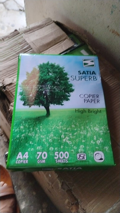 A4 Size High Bright Copier Paper – 70 GSM – Pack of 500 Sheets Signature Kart
