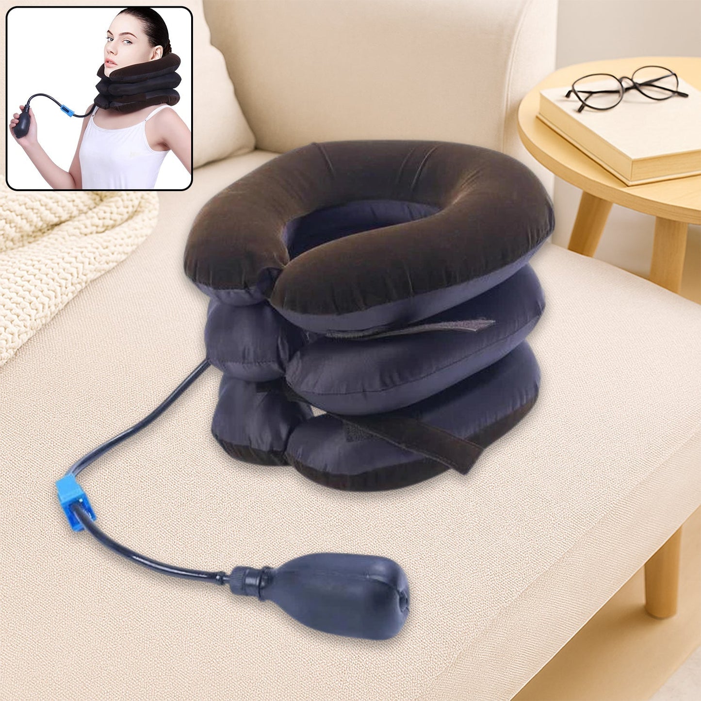 Three Layers Neck Traction Pillow Signature Kart