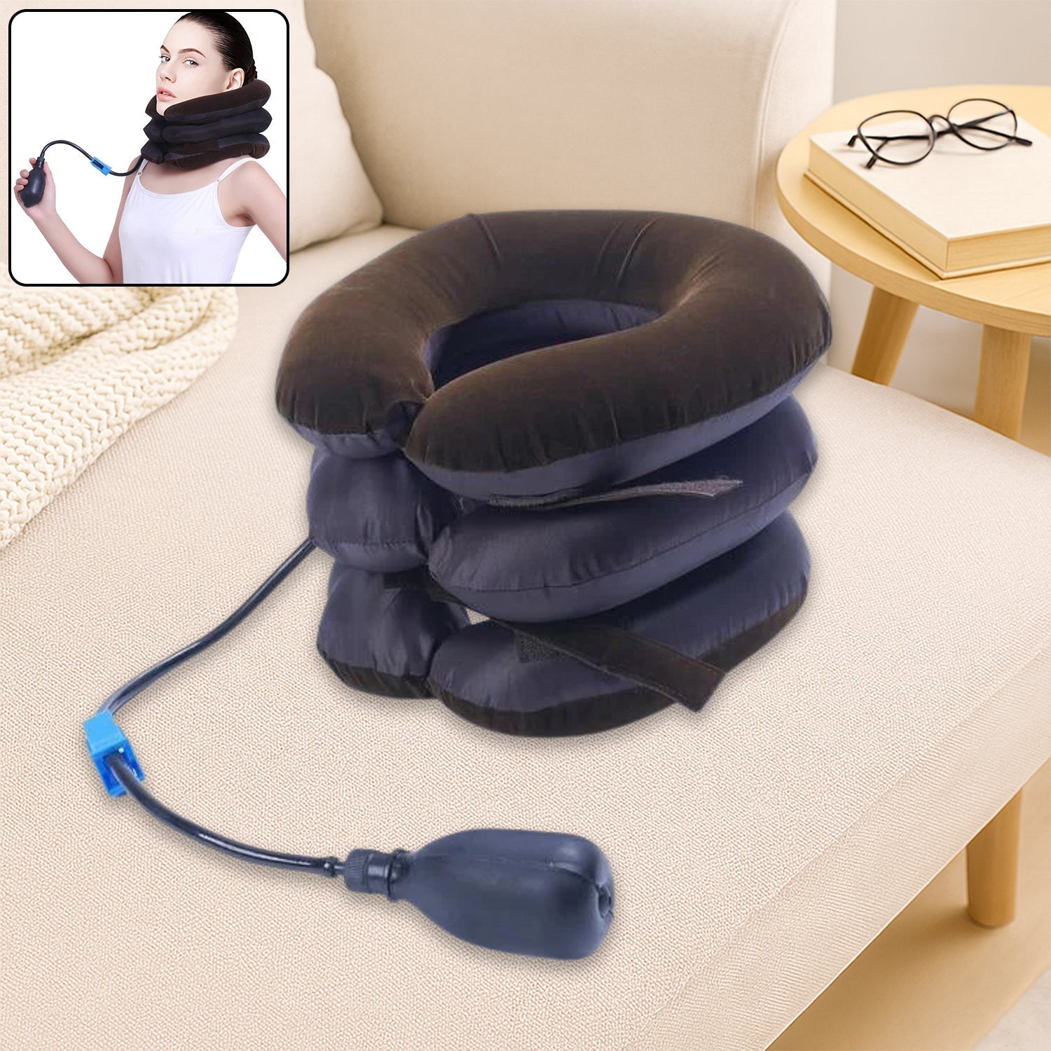 Three Layers Neck Traction Pillow Signature Kart