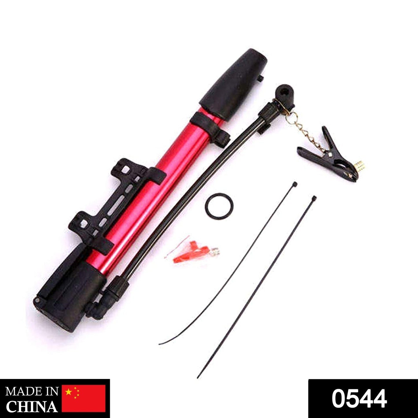 Aluminum Mini Bicycle Air Pump (Multicolor) signaturekarts