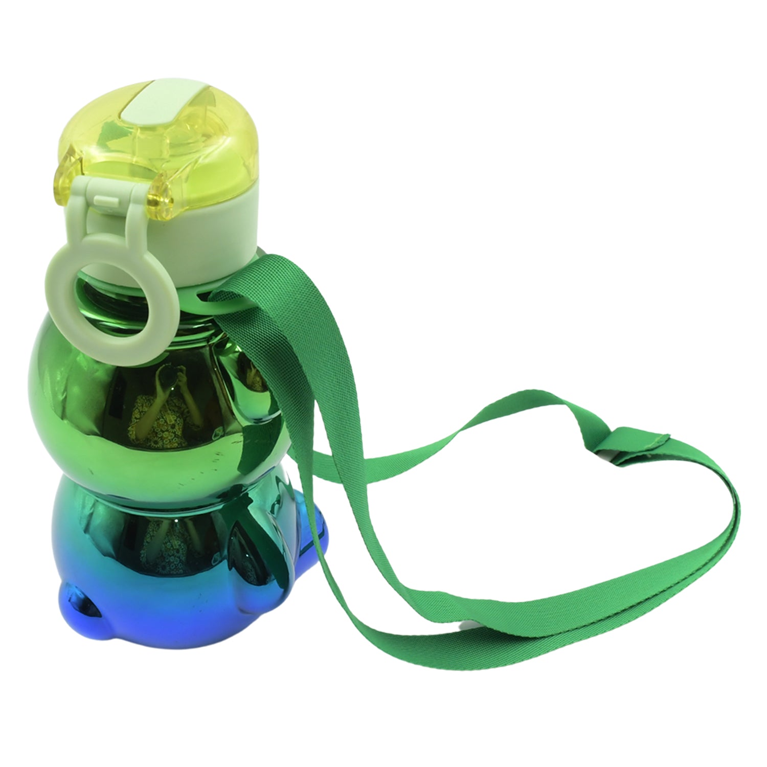 Cute Plastic Water Bottle with Strap & Stickers  Kids School Bottle (1 Pc) signaturekarts