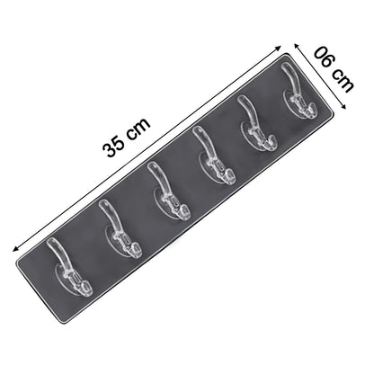 Adhesive Golden &  Transparent Heavy Duty Wall Hook Signaturekarts