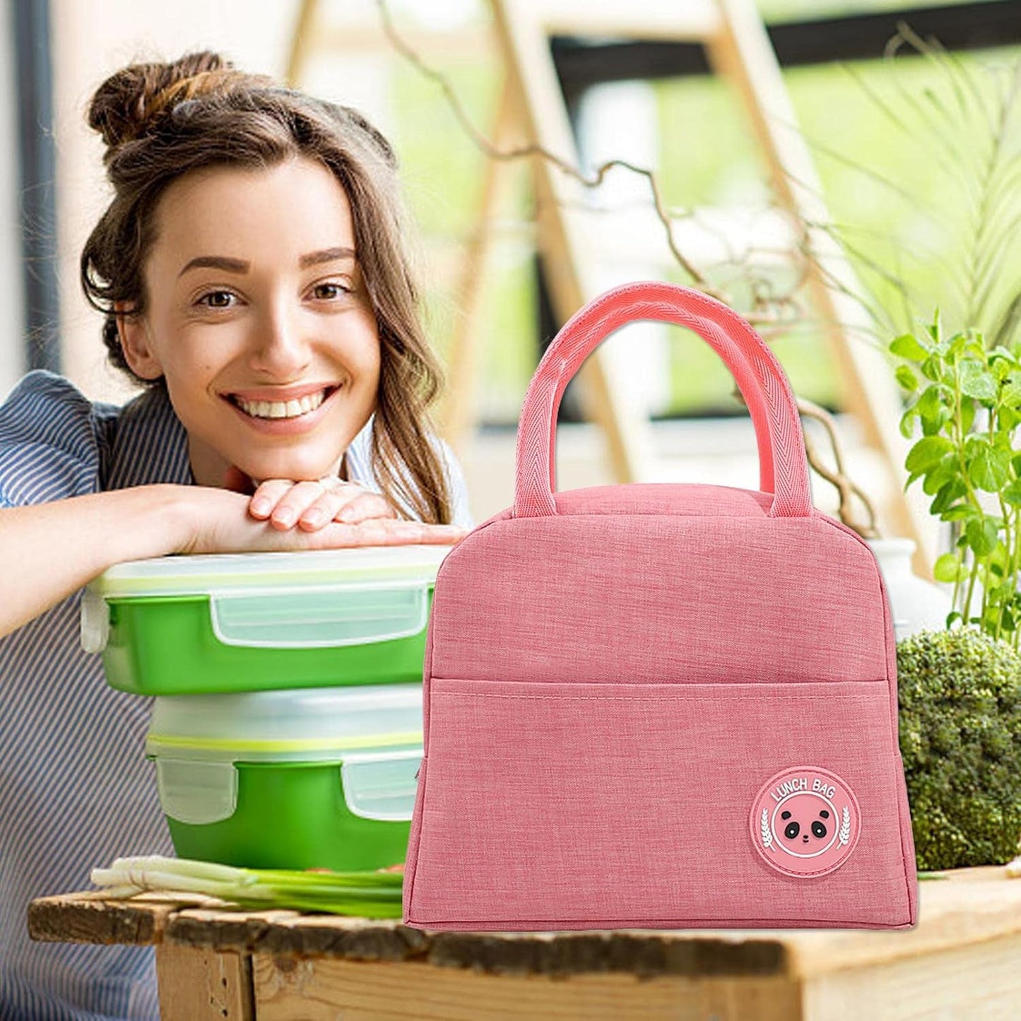 Lunch Box Bag for Women Adult Men, Small Leakproof Cute Lunch Boxes for Work Office Picnic or Travel