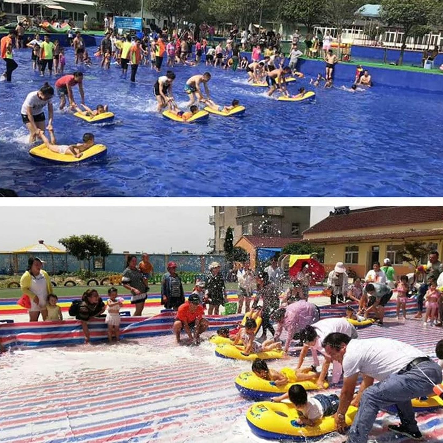 Inflatable Surfboard for Kids, Inflatable Bodyboard for Children with Handles signaturekarts