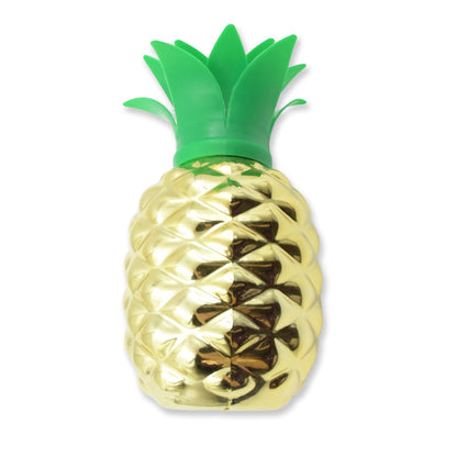 Plastic Pineapple Cups with Straw (1 Pc) - Party Favors, Hawaiian, Beach signaturekarts