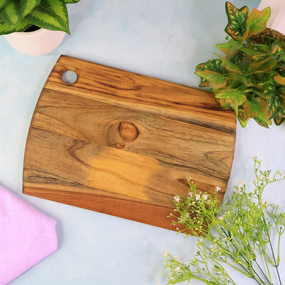 Supermom Premium Teak Wood Chopping Board for Kitchen (1 Pc) signaturekarts