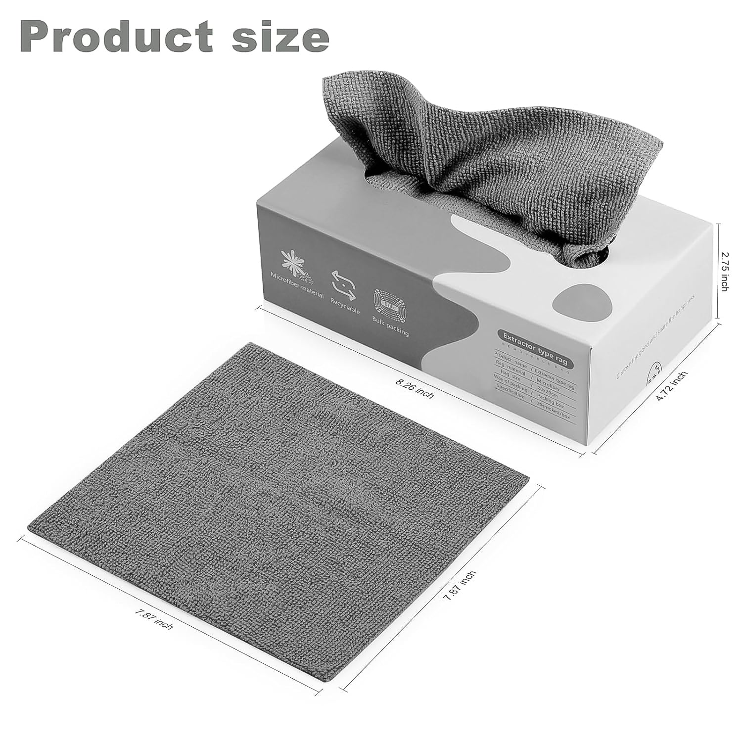 Thickened Magic Wipe Home Kitchen Car Multi-Functional Cleaning Rag (20 Pc) Signature kart