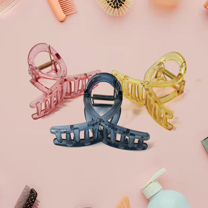 Plastic Hair Clamp Grip, Simple Matte Hair Barrette Clamp (1 Pc) Signature kart