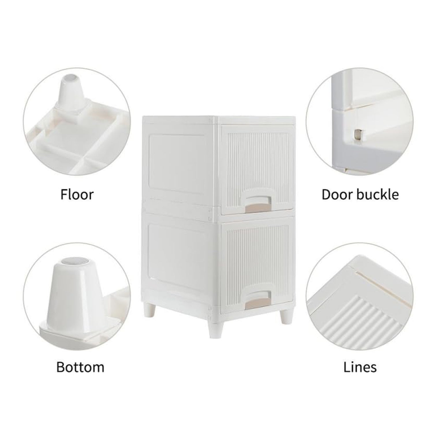 Multipurpose Storage Cabinet, Storage Solutions plastic drawers || Multi Layer Wardrobe Storage Drawers || Foldable Multipurpose Drawer Units For Kitchen, Bathroom, Bedroom, Cloth (2 Layer) signaturekarts