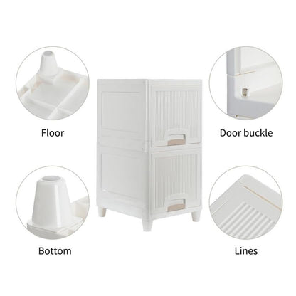 Multipurpose Storage Cabinet, Storage Solutions plastic drawers || Multi Layer Wardrobe Storage Drawers || Foldable Multipurpose Drawer Units For Kitchen, Bathroom, Bedroom, Cloth (2 Layer) signaturekarts