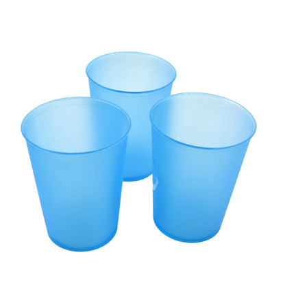 Reusable Plastic Drinking Tumblers - 4-Piece Transparent Water Cup Set signaturekarts