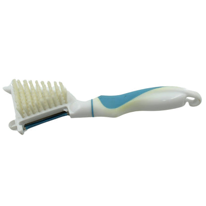 Multipurpose Peeler Brush – Stainless Steel Peeler with Cleaning Brush (1 Pc) signaturekarts