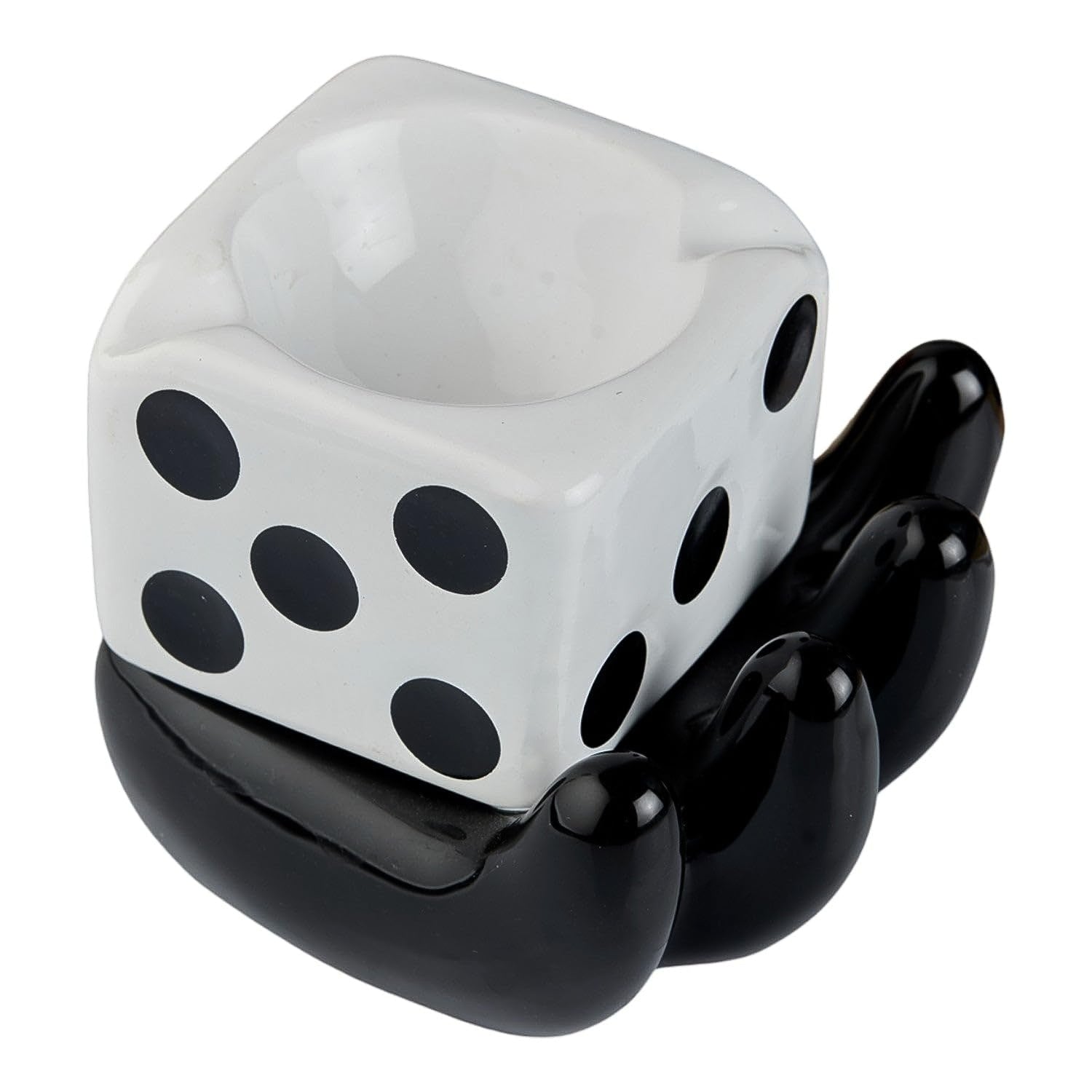 Colourful Smoking Ceramic Ashtray with Retro Vibes Signature kart