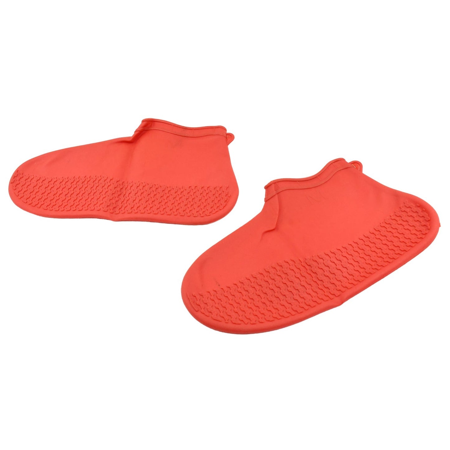Non-Slip Silicone Waterproof Boot Shoe Cover (Medium Size / 1 Pair / Red) signaturekarts