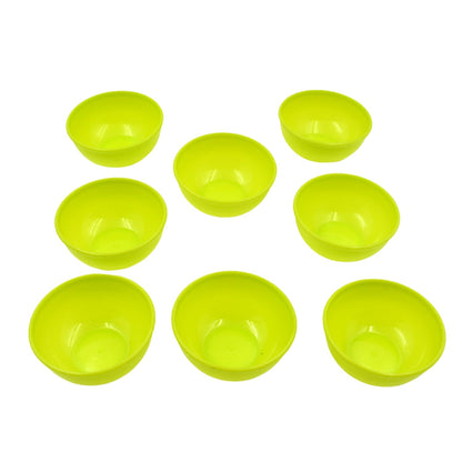 Multipurpose Small Plastic Bowl Katori Microwave Safe Bowl 8 Pcs Set signaturekarts
