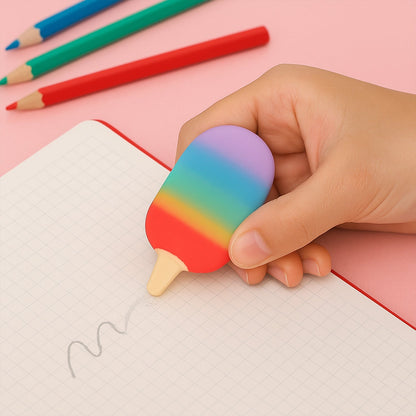 Jelly Popsicle Erasers – Cute & Fancy Mini Erasers for Kids (2 Pc Set, Mix Design) signaturekarts