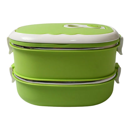Lunch Box 900/1800ml Stainless Steel Kitchen Insulated Thermal Lunch Box signaturekarts