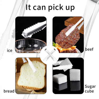 Stainless Steel Tong Lifting Ice Cubes, Sugar Cubes | Serving Tongs (13 Cm / 1 Pc) Signaturekarts