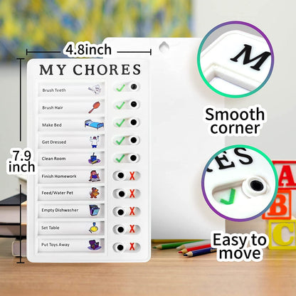 Portable Chores Note Board – Home Management Planning Memo Board (20×12 cm) Your Brand