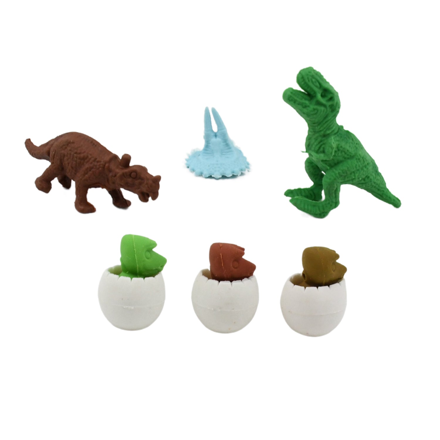 Dinosaur & Egg Shaped 3D Puzzle Erasers – Fun Mini Erasers for Kids (5 Pcs Set) signaturekarts
