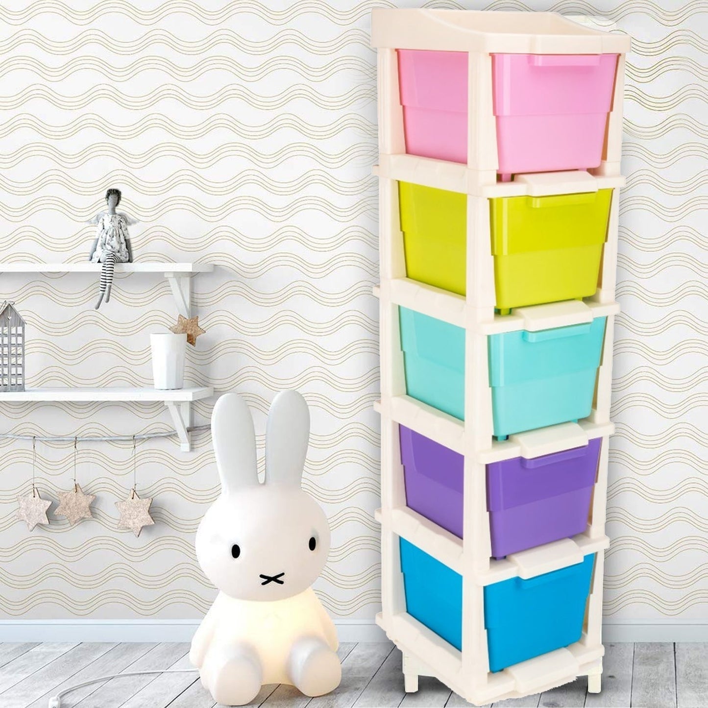 5 Layer Multi-Purpose Modular Drawer Storage System signaturekarts