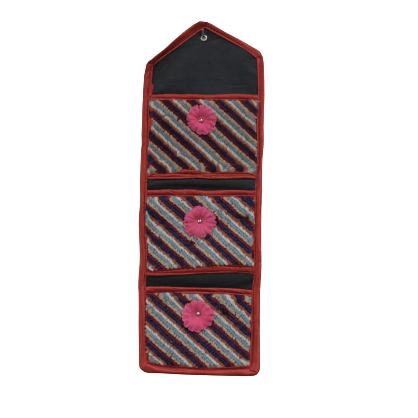 Foldable Hanging Organizer with 3 Pockets - Wall Hanging Letter Holder signaturekarts