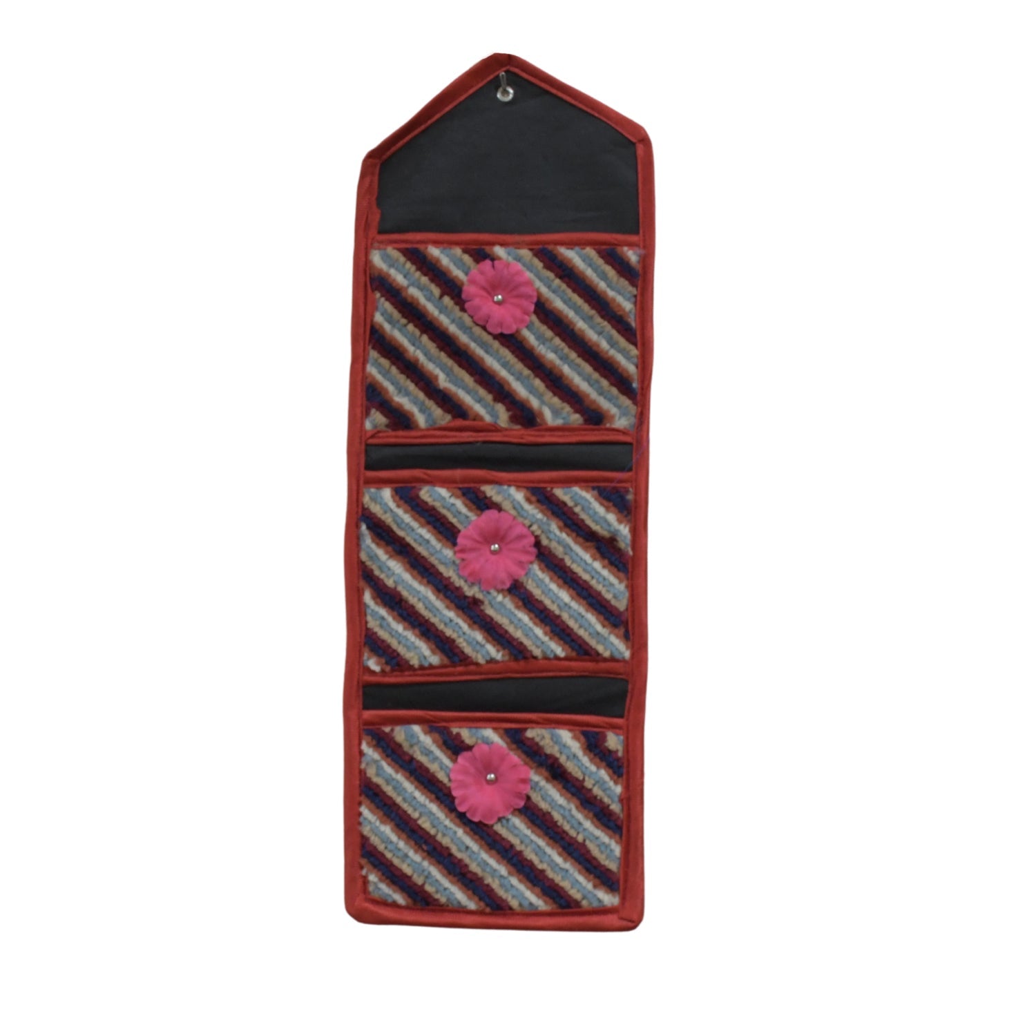 Foldable Hanging Organizer with 3 Pockets - Wall Hanging Letter Holder signaturekarts