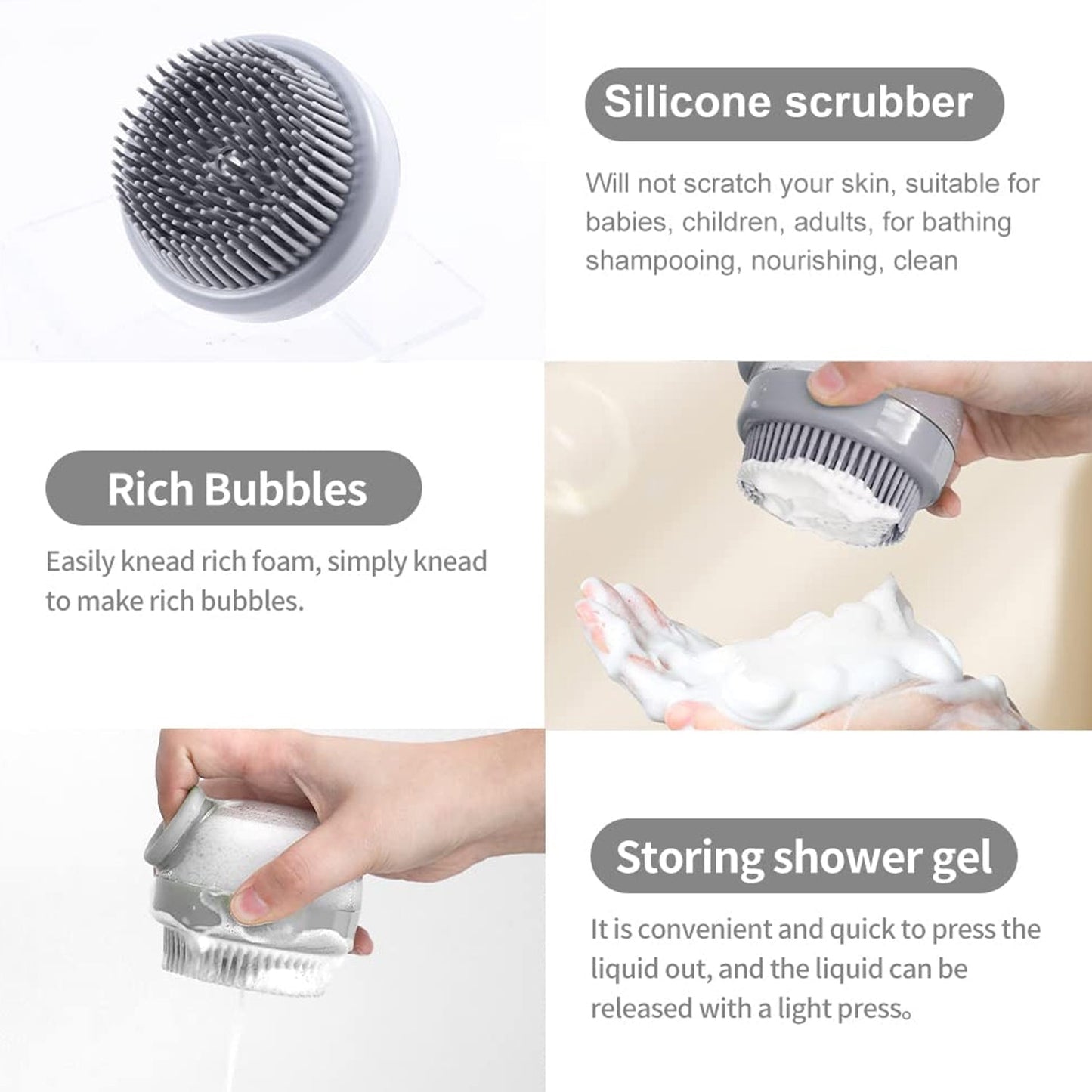 Head Scalp Massager Shampoo Brush (1 Pc) signaturekarts