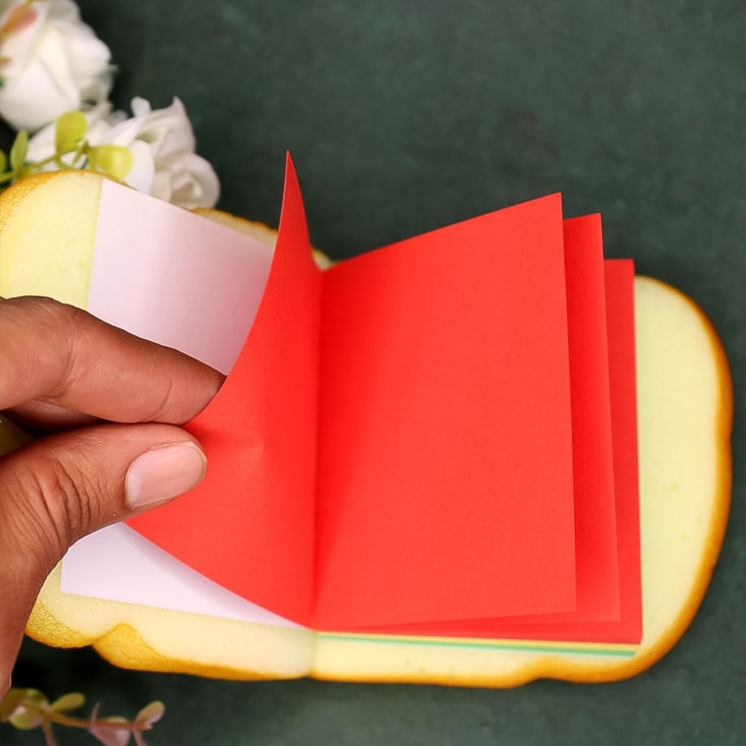 Sandwich Shaped Note / Sticky Notes / Memo Notes, Unique Mini Notes (Multicolor) Signaturekarts