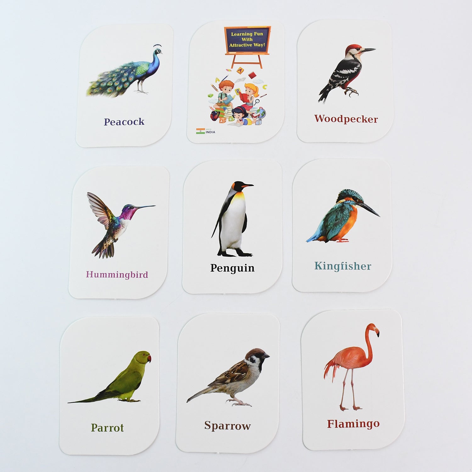 KidKraft Early Learner Educational Flashcards – 32 Birds Signature kart
