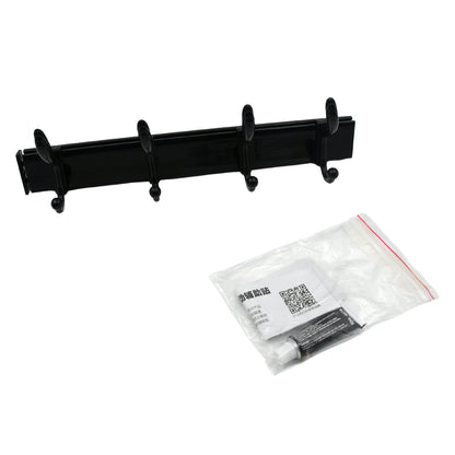 Extra Long 4-Hook Wall Coat Hanger with Eco Adhesive signaturekarts