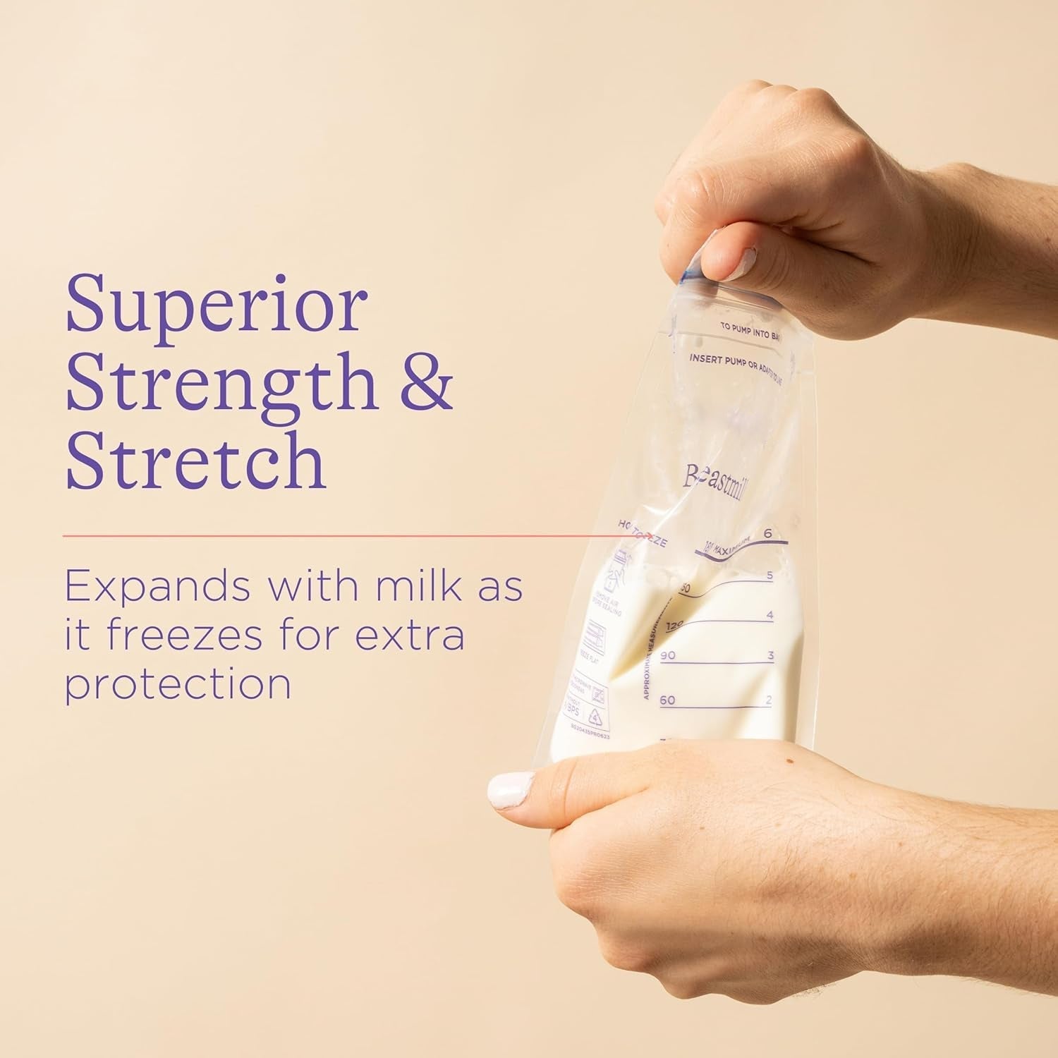 Breastmilk Storage Bags, Double Zipper Seal (60 Pcs Set) Signaturekarts