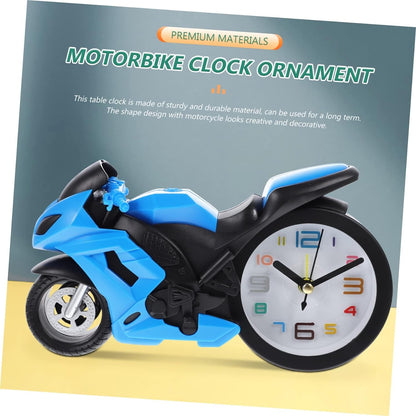 Retro Motorcycle Alarm Clock – Novelty Bike Engine Style Desk Clock signaturekarts