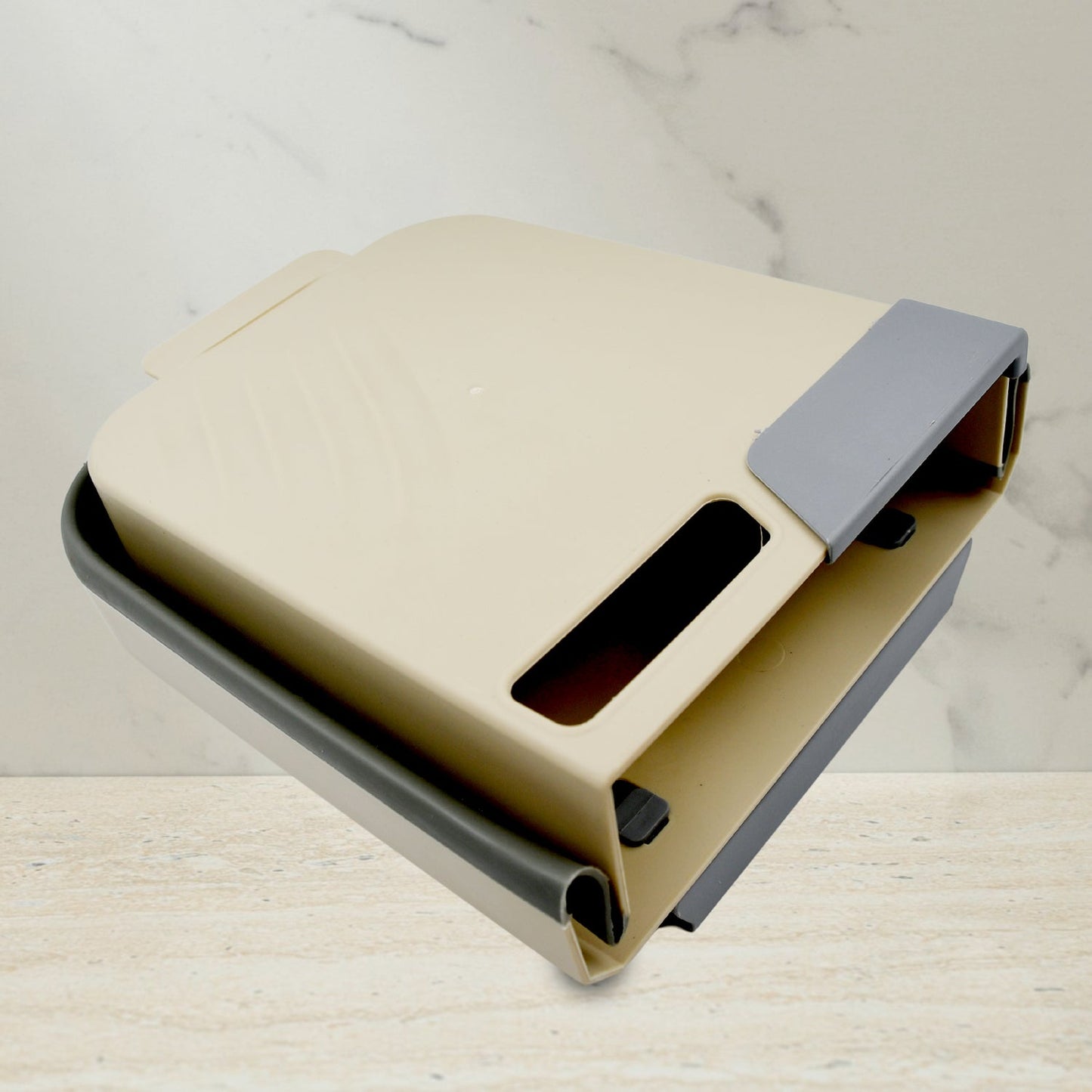 Foldable Hanging Trash Can – Space-Saving Waste Bin for Kitchen, Bathroom & Car signaturekarts