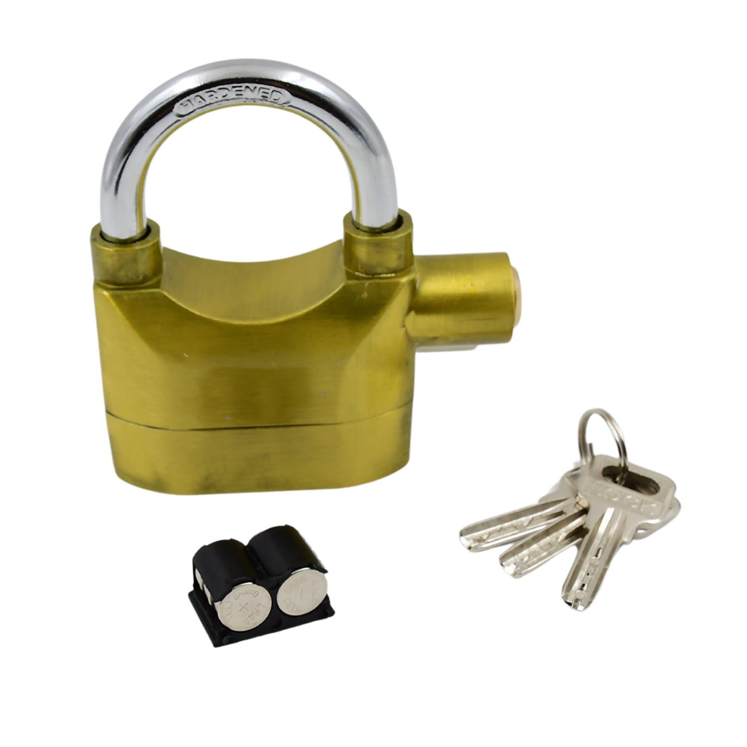 Security Alarm Metallic Lock System with 3 Keys (1 Set / Mix Color) Signaturekarts