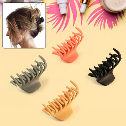 Plastic Hair Clamp Grip, Simple Matte Hair Barrette Clamp (1 Pc) Signature kart