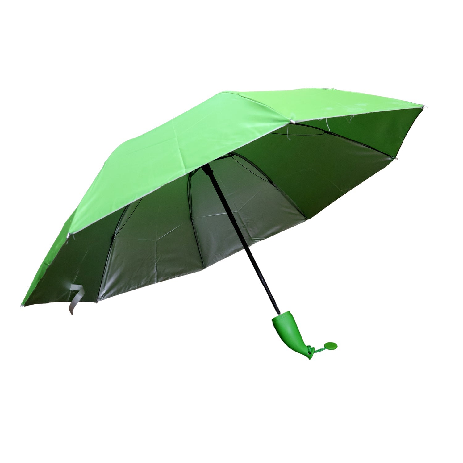 Green Stylish Banana Shaped Mini Foldable Umbrella Signature Kart
