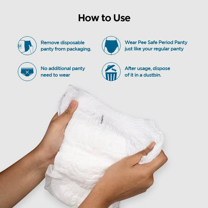 Women's Emergency Kit, Travel Kit- Includes Seamless Underwear, Pantyliner, Feminine Hygiene Sachet First Period Kit (10 Pcs) signaturekarts