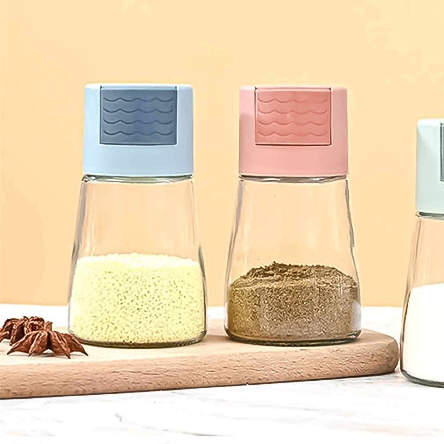 Glass Salt Dispenser for Cooking with 0.5g Precision (1 Pc) signaturekarts