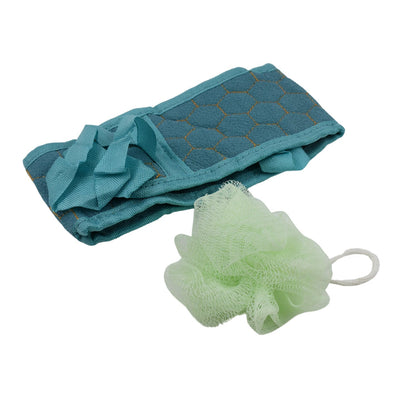 Bath Shower Scrubber Set – Dual-Sided Loofah Sponge & Bath Brush Deep Clean (2 Pcs) signaturekarts