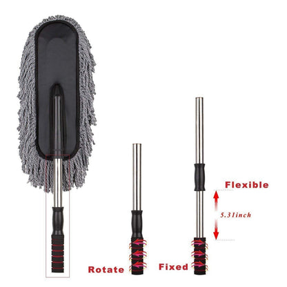 Car Duster, Long Retractable / Soft / Non-Slip / Handle Signature Kart