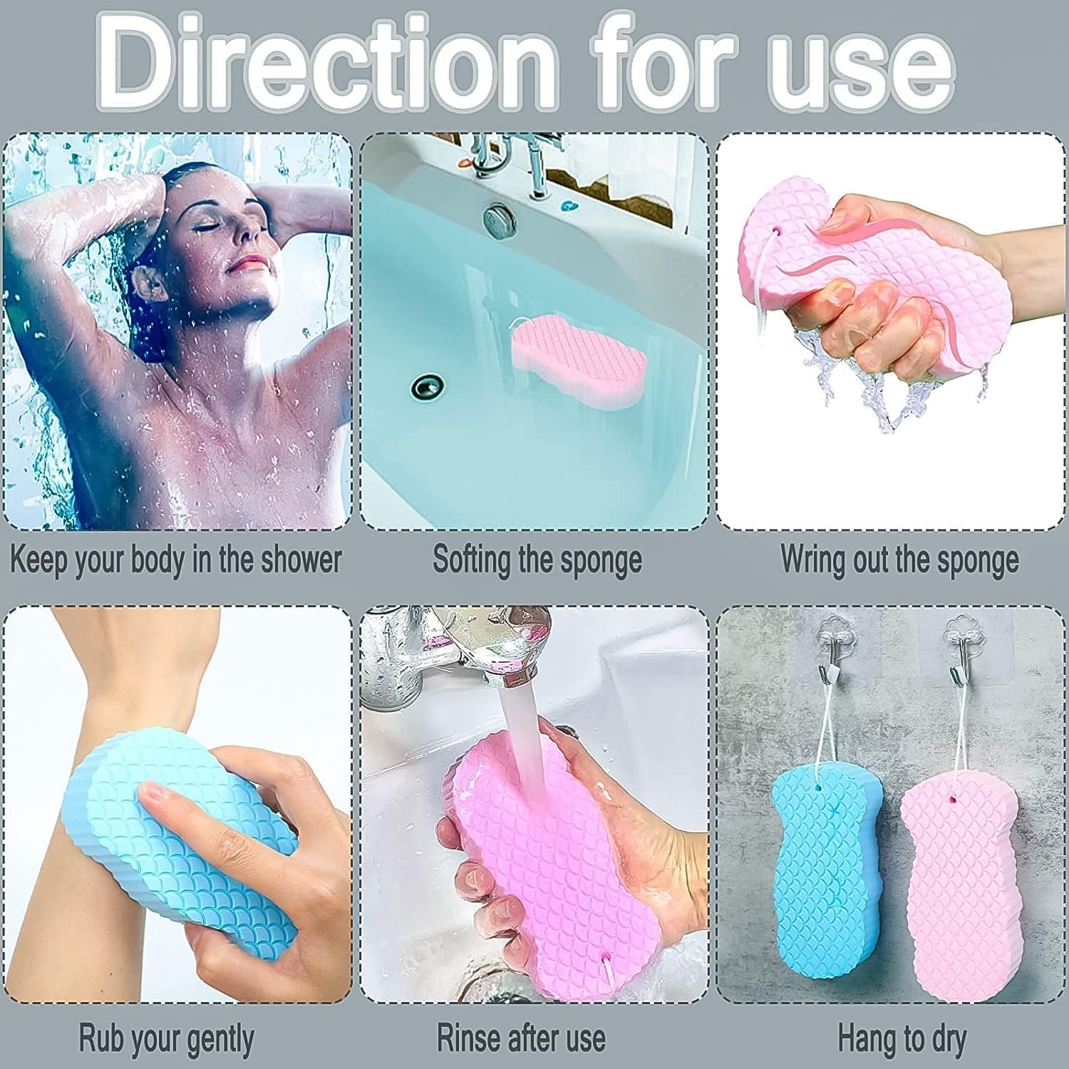 Ultra Soft Exfoliating Sponge – Dead Skin Remover & Face Scrubber Your Brand