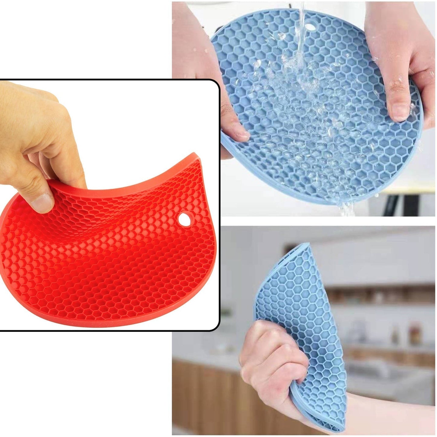 Silicone Trivet for Hot Dish and Pot, Silicone Hot Pads ( 1 pcs ) signaturekarts